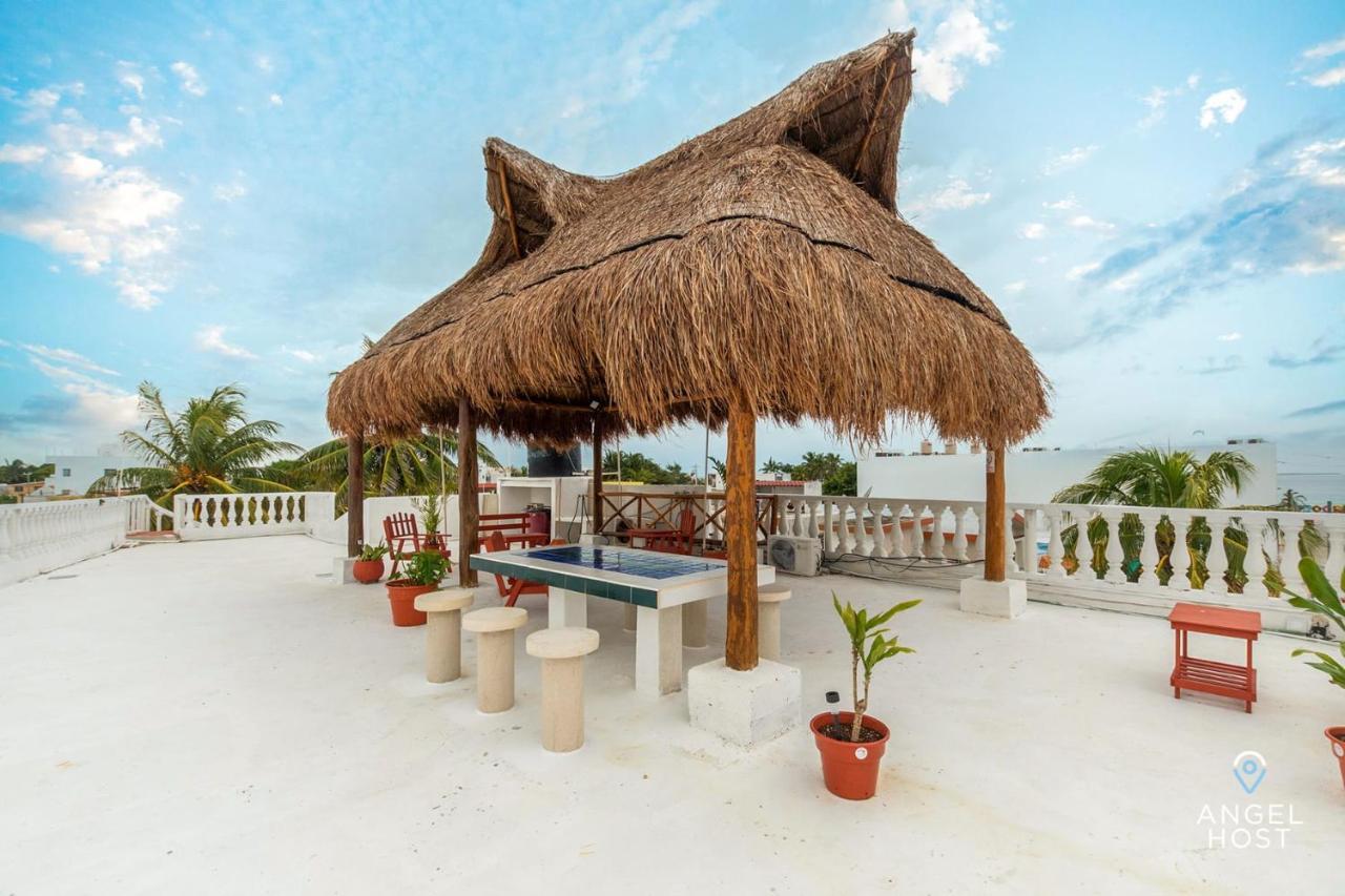 Malecon Beach House In Progreso 1 Block From Beach Eksteriør billede